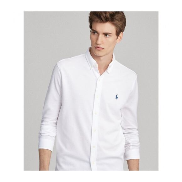 Ralph Lauren Feather Weight Twill Shirt White Cotton Preppy Mens 3XLT XXXL Tall - Picture 8 of 8